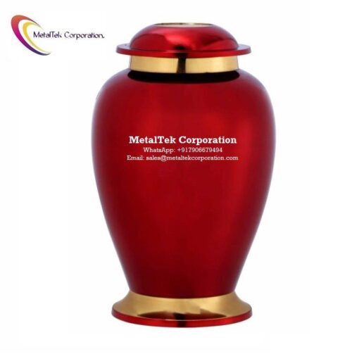 Glittering Blue Dual Tone Dove Brass Cremation Urn